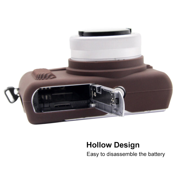 PULUZ Soft Silicone Protective Case for Panasonic Lumix GF10(Coffee) - Protective Case by PULUZ | Online Shopping South Africa | PMC TechLife | Buy Now Pay Later Mobicred