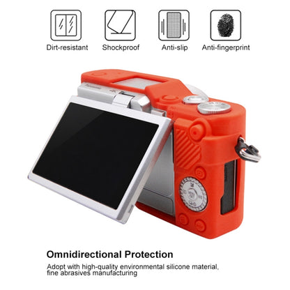 PULUZ Soft Silicone Protective Case for Panasonic Lumix GF10(Red) - Protective Case by PULUZ | Online Shopping South Africa | PMC Jewellery | Buy Now Pay Later Mobicred