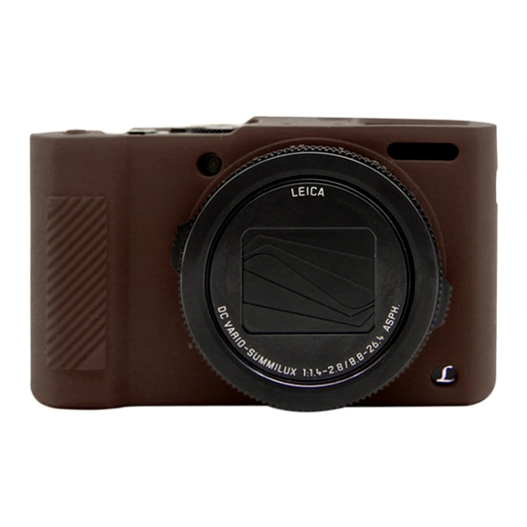 PULUZ Soft Silicone Protective Case for Panasonic Lumix  LX10(Coffee) - Protective Case by PULUZ | Online Shopping South Africa | PMC Jewellery | Buy Now Pay Later Mobicred