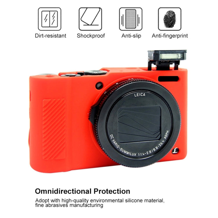 PULUZ Soft Silicone Protective Case for Panasonic Lumix  LX10(Red) - Protective Case by PULUZ | Online Shopping South Africa | PMC TechLife | Buy Now Pay Later Mobicred