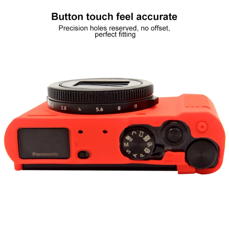 PULUZ Soft Silicone Protective Case for Panasonic Lumix  LX10(Red) - Protective Case by PULUZ | Online Shopping South Africa | PMC TechLife | Buy Now Pay Later Mobicred