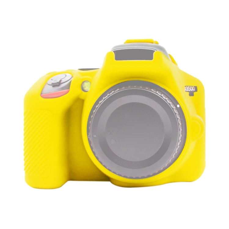 PULUZ Soft Silicone Protective Case for Nikon D3500(Yellow) - Protective Case by PULUZ | Online Shopping South Africa | PMC TechLife | Buy Now Pay Later Mobicred