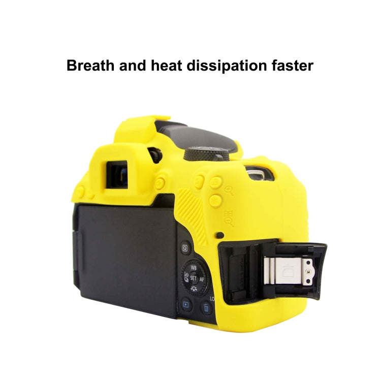 PULUZ Soft Silicone Protective Case for Canon EOS 850D(Yellow) - Protective Case by PULUZ | Online Shopping South Africa | PMC TechLife | Buy Now Pay Later Mobicred