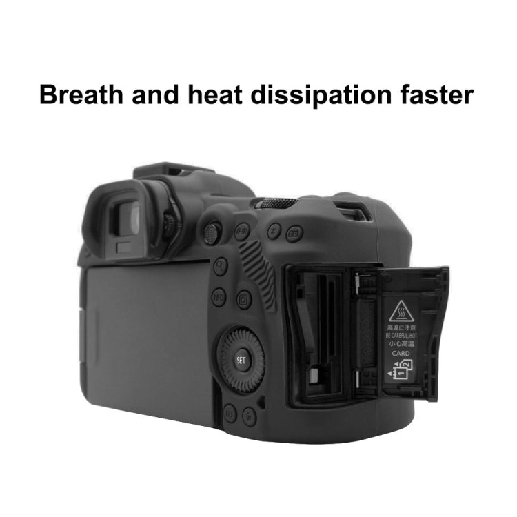 PULUZ Soft Silicone Protective Case for Canon EOS R5(Black) - Protective Case by PULUZ | Online Shopping South Africa | PMC TechLife | Buy Now Pay Later Mobicred
