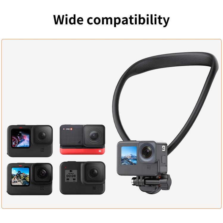 PULUZ Lazy Neck Bracket Magnetic Quick Release POV View Mount (Black) - free shipping - PMC TechLife - Order now!