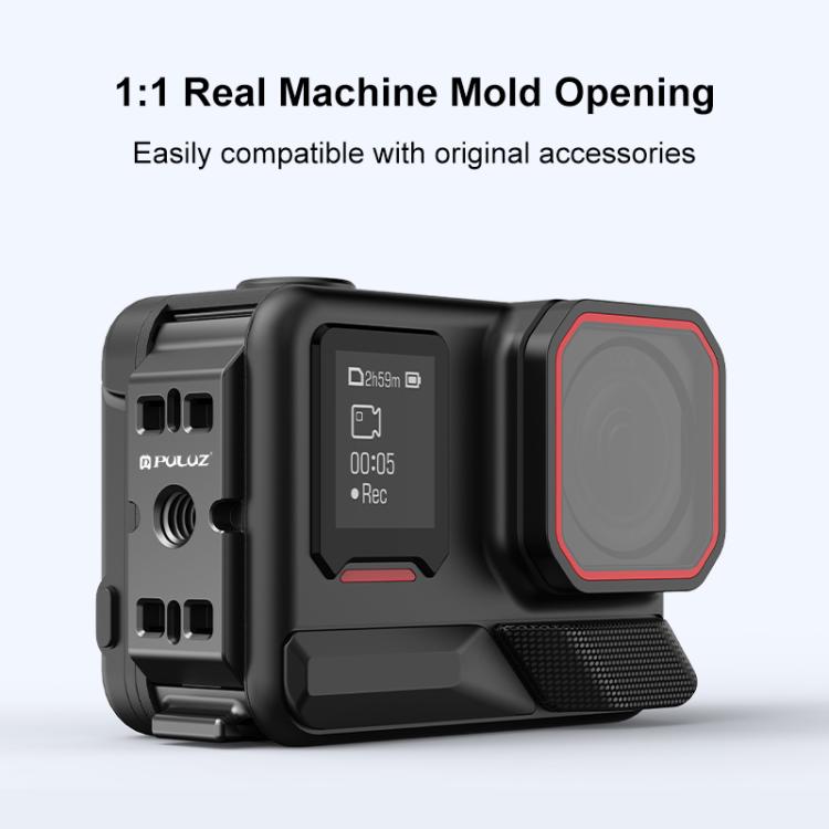 PULUZ ACE / AC Aluminum Alloy Vertical Shooting Magnetic Quick-release Battery Side Interface Cover for Insta360 Ace Pro 2 (Black) - Others by PULUZ | Online Shopping South Africa | PMc TechLife | Buy Now Pay Later Mobicred