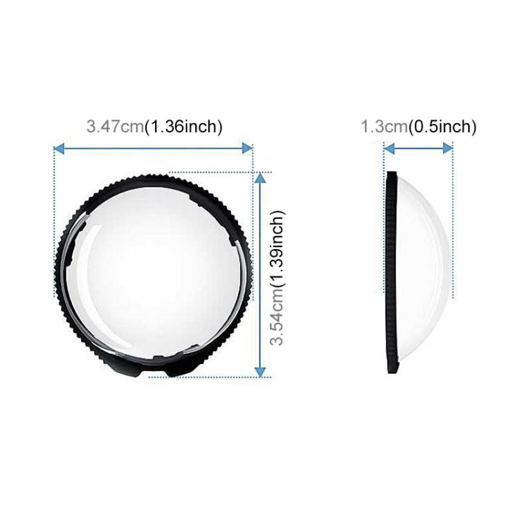 For Insta360 X5 PULUZ Rotating Optical Tempered Glass Lens Guard Protective Cover (Transparent) - free shipping - PMC TechLife - Order now!