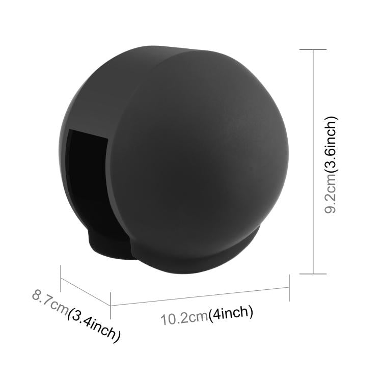 For Insta360 X5 PULUZ Invisible Dive Case Lens Guard Silicone Protective Lens Cap Cover (Black) - free shipping - PMC TechLife - Order now!