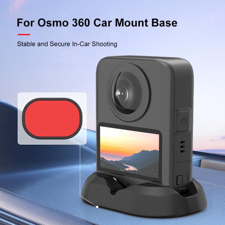 For DJI Osmo 360 PULUZ Car Plastic Base Stand (Black) - free shipping - PMC TechLife - Order now!