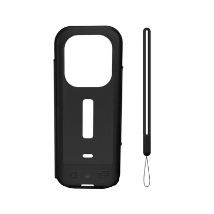 For Insta360 X3 PULUZ Silicone Case Protective Cover with Hand Strap (Black) - Case & Bags by PULUZ | Online Shopping South Africa | PMC Jewellery