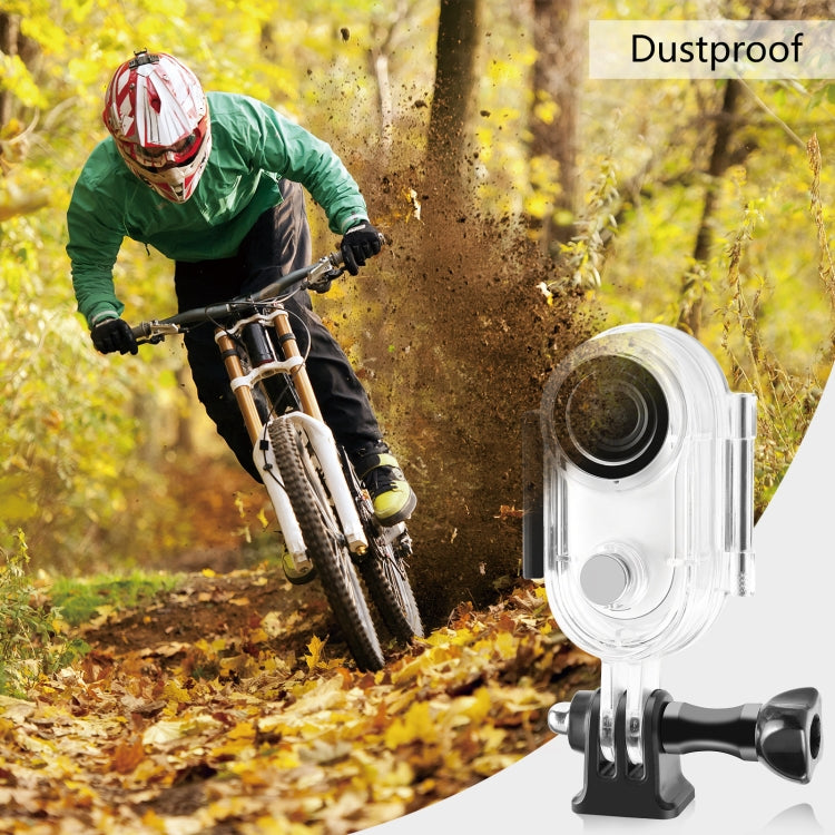 For Insta360 GO 3 / GO 3S PULUZ 40m Underwater Waterproof Housing Case with Base Adapter & Screw (Transparent) - Case & Bags by PULUZ | Online Shopping South Africa | PMC TechLife | Buy Now Pay Later Mobicred