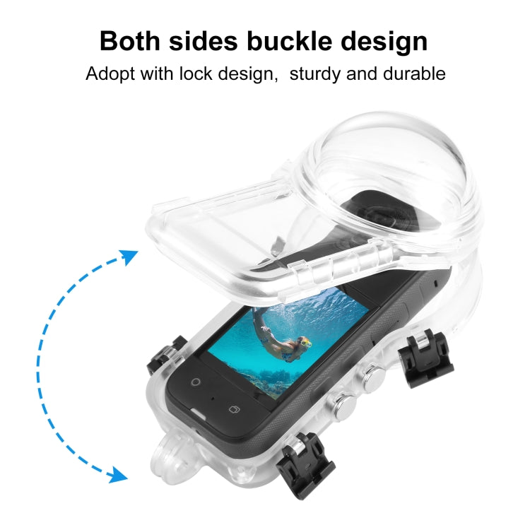 For Insta360 X3 PULUZ Invisible Dive Case 50m Waterproof Sealed Case (Transparent) - Case & Bags by PULUZ | Online Shopping South Africa | PMC Jewellery
