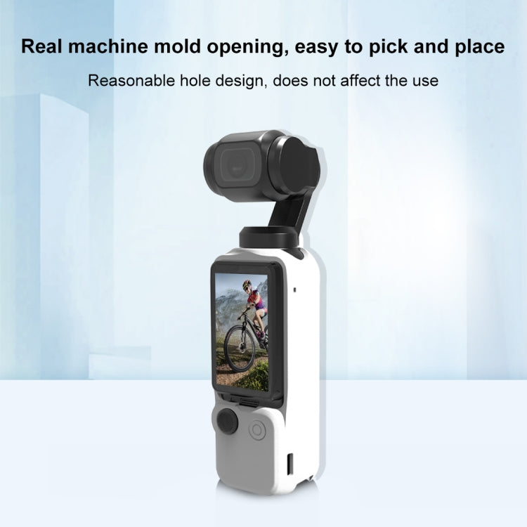 For DJI OSMO Pocket 3 PULUZ  3 in 1 Silicone Cover Case Set (White) - free shipping - PMC TechLife - Order now!