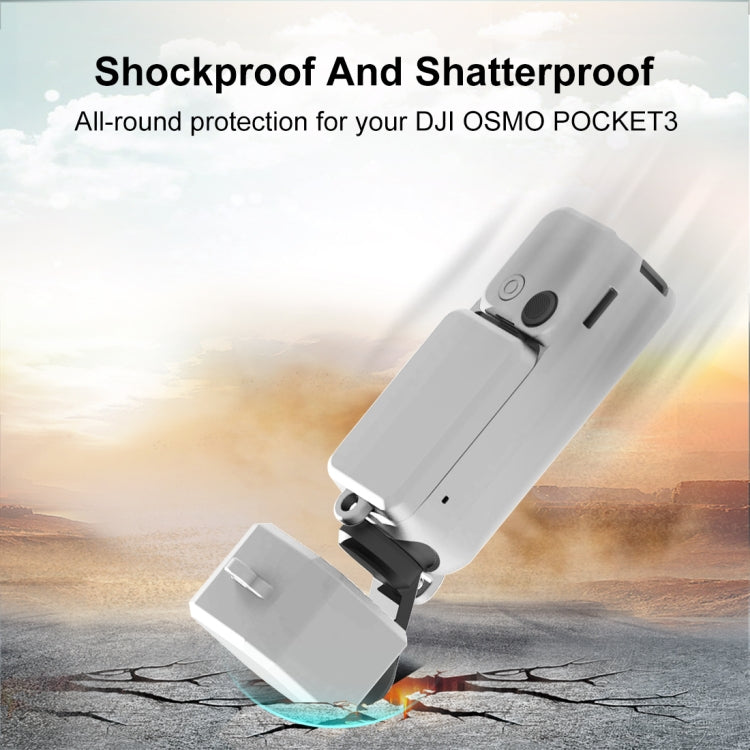 For DJI OSMO Pocket 3 PULUZ  3 in 1 Silicone Cover Case Set (White) - free shipping - PMC TechLife - Order now!