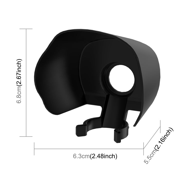 For DJI OSMO Pocket 3 PULUZ Sunshade Lens Protective Cover Hood (Black) - Lens Accessories by PULUZ | Online Shopping South Africa | PMC TechLife | Buy Now Pay Later Mobicred
