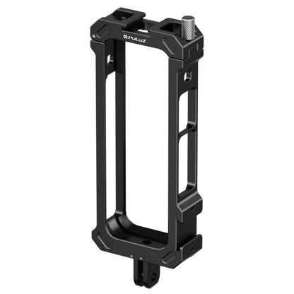 For Insta360 X4 PULUZ Metal Protective Cage Rig Housing Frame with Expand Cold Shoe Base & Tripod Adapter (Black) - Mount & Holder by PULUZ | Online Shopping South Africa | PMC Jewellery | Buy Now Pay Later Mobicred