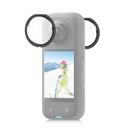 For Insta360 X3 PULUZ Lens Guard Optical Glass Protective Cover (Black) - Len Accessories by PULUZ | Online Shopping South Africa | PMC Jewellery | Buy Now Pay Later Mobicred