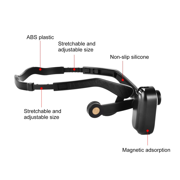 For Insta360 GO 3 / GO 3S PULUZ Magnetic POV Holder Head Mount (Black) - free shipping - PMC TechLife - Order now!