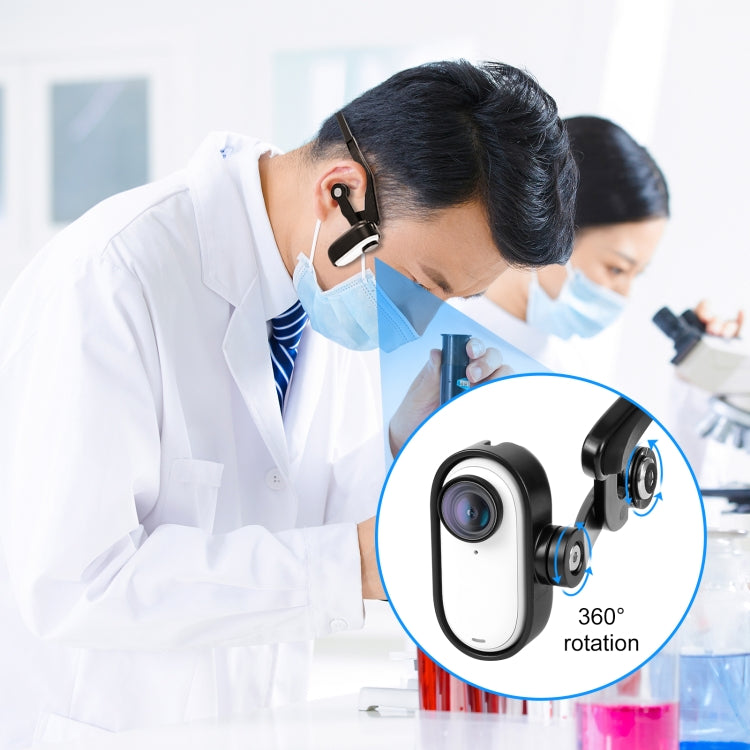 For Insta360 GO 3 / GO 3S PULUZ Magnetic POV Holder Head Mount (Black) - free shipping - PMC TechLife - Order now!