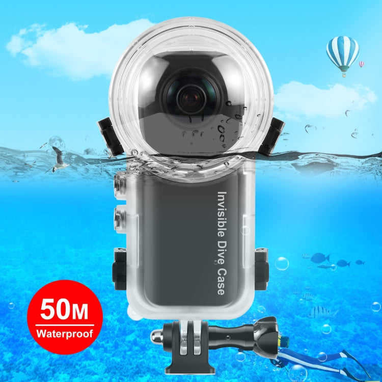 For Insta360 X4 PULUZ 50m Waterproof Sealed Diving Case (Transparent) - Case & Bags by PULUZ | Online Shopping South Africa | PMC Jewellery | Buy Now Pay Later Mobicred