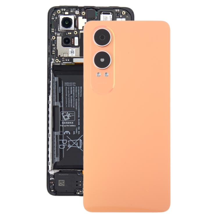 For OnePlus Nord CE4 Lite Plastic Back Cover with Camera Lens Cover(Orange) - free shipping - PMC TechLife - Order now!
