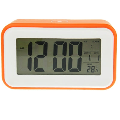 Multi Function Large Screen Alarm Clock with Calendar & LCD Light & Snooze Touch (Orange) - Alarm Clocks by PMC TechLife | Online Shopping South Africa | PMC TechLife | Buy Now Pay Later Mobicred