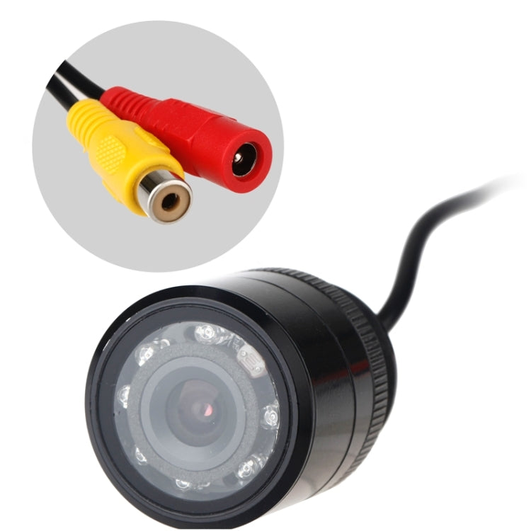 E325 LED Sensor Car Rear View Camera, Support Color Lens / 120 Degree Viewable / Waterproof & Night Sensor Function, Diameter: 28mm(Black) - Rear View Cameras by PMC TechLife | Online Shopping South Africa | PMC TechLife | Buy Now Pay Later Mobicred