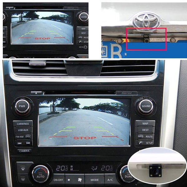 E325 LED Sensor Car Rear View Camera, Support Color Lens / 120 Degree Viewable / Waterproof & Night Sensor Function, Diameter: 28mm(Black) - Rear View Cameras by PMC TechLife | Online Shopping South Africa | PMC TechLife | Buy Now Pay Later Mobicred