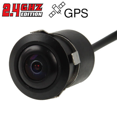 2.4G GPS Wireless Car Rearview Reversing Parking Backup Color Camera, Wide viewing angle: 120 Degrees(WX1637BS)(Black) - Rear View Cameras by PMC Jewellery | Online Shopping South Africa | PMC Jewellery | Buy Now Pay Later Mobicred