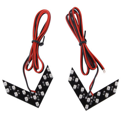 14 LED 3528 SMD Arrows Light for Car Side Mirror Turn Signal (Pairs) - Arrow Turn Lights by PMC TechLife | Online Shopping South Africa | PMC TechLife | Buy Now Pay Later Mobicred