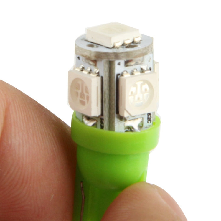 T10 Green 5 LED 5050 SMD Car Signal Light Bulb (Pair)(Green) - Clearance Lights by PMc TechLife | Online Shopping South Africa | PMc TechLife | Buy Now Pay Later Mobicred