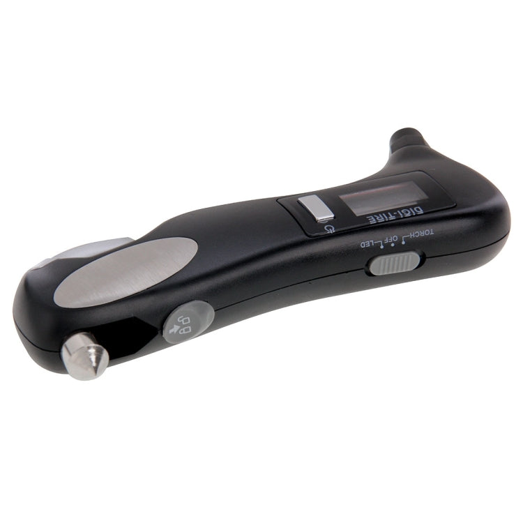 LCD Display Screen Digital Tire Gauge with LED Flashlight, Pressure Range: 2-150PSI - Tire Pressure Gauges by PMC TechLife | Online Shopping South Africa | PMC TechLife | Buy Now Pay Later Mobicred