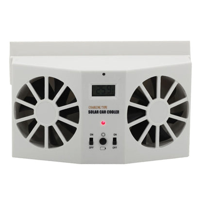 2W Solar Powered Car Auto Air Vent Cool Fan Cooler Ventilation System Radiator, with Temperature Display - Heating & Fans by PMC Jewellery | Online Shopping South Africa | PMC Jewellery | Buy Now Pay Later Mobicred