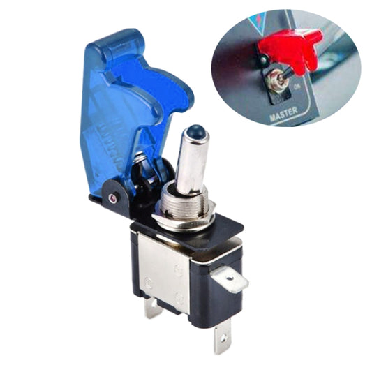 Flip Cover Nitrous Arming Switch with Blue LED Indicator (Vehicle DIY), Blue(Blue) - Car Switches by PMC Jewellery | Online Shopping South Africa | PMC Jewellery