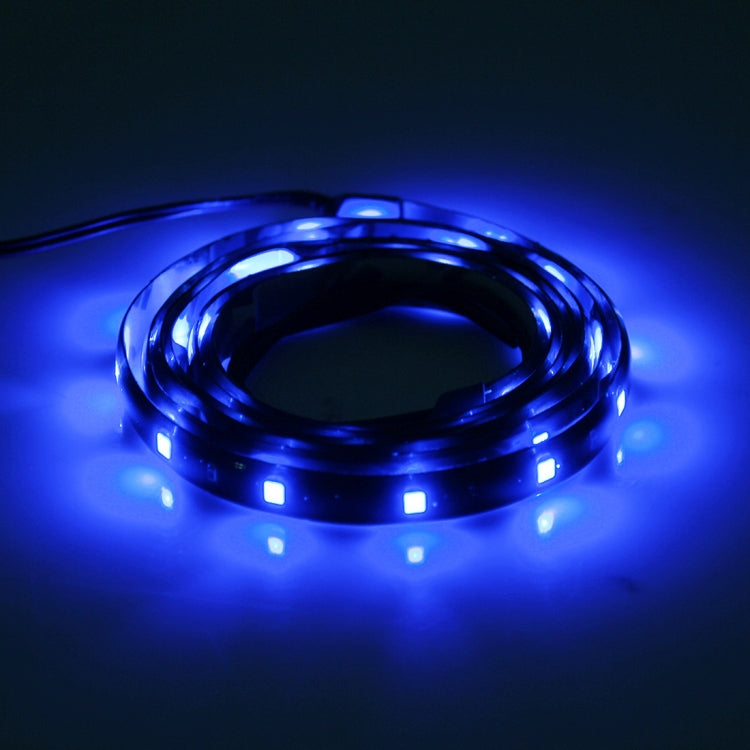 10 PCS 30cm 15 LED Waterproof Flexible Car Strip Light, DC 12V(Blue Light) - Decorative Lights by PMC Jewellery | Online Shopping South Africa | PMC Jewellery | Buy Now Pay Later Mobicred