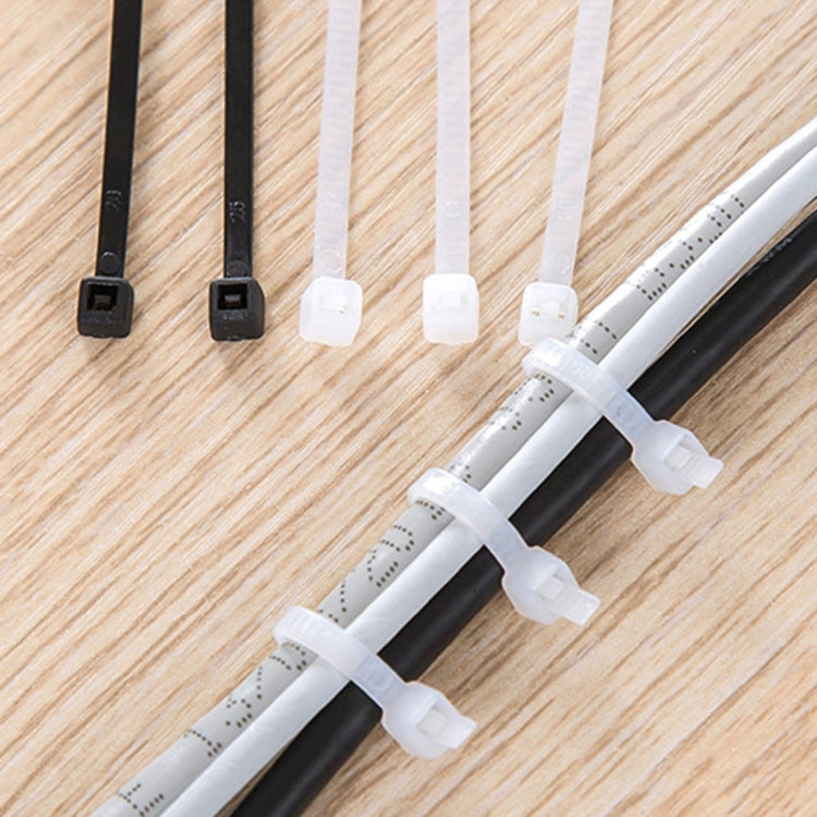 500 PCS 3 x 150mm Self-Locking Nylon Cable Wire Zip Ties(White) - Booster Cable & Clip by PMC TechLife | Online Shopping South Africa | PMC TechLife | Buy Now Pay Later Mobicred