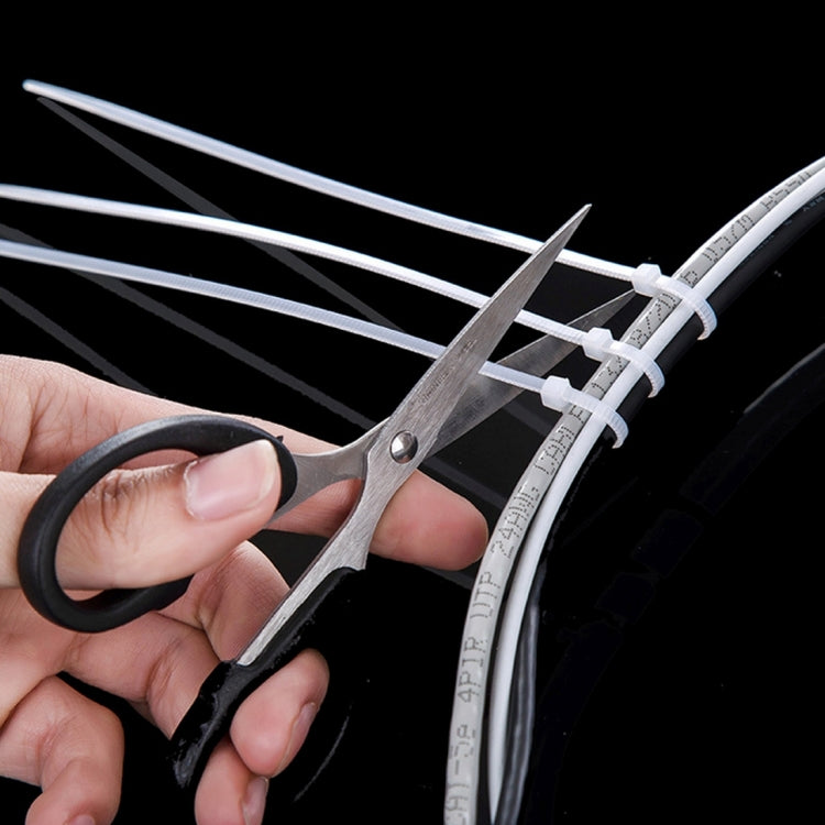 1000pcs Self-Locking Nylon Cable Wire Zip Ties(Size: 3 x 100mm) - Booster Cable & Clip by PMC TechLife | Online Shopping South Africa | PMC TechLife | Buy Now Pay Later Mobicred