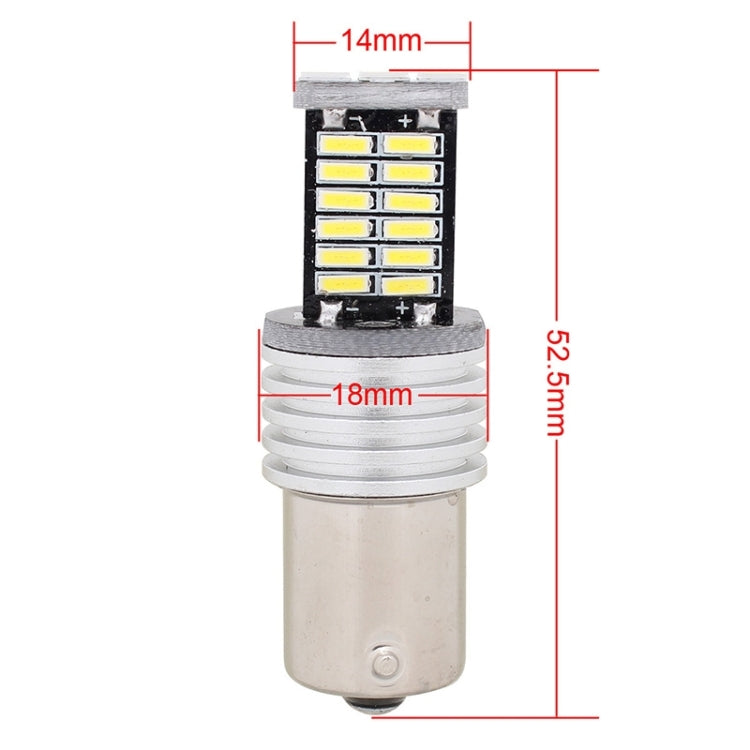 2PCS 1156/BA15S 6W 30SMD 4014 900LM White Light 6500K Decode LED Car Brake / Steering Light - Brake Lights by PMC TechLife | Online Shopping South Africa | PMC TechLife | Buy Now Pay Later Mobicred