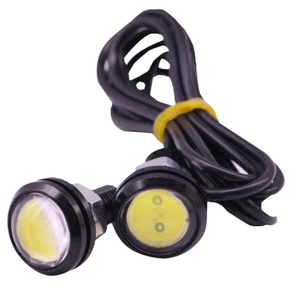 2 PCS 2x 3W 120LM Waterproof Eagle Eye light  White LED Light for Vehicles, Cable Length: 60cm(Black) - Eagle Eye Lamps by PMC Jewellery | Online Shopping South Africa | PMC Jewellery | Buy Now Pay Later Mobicred