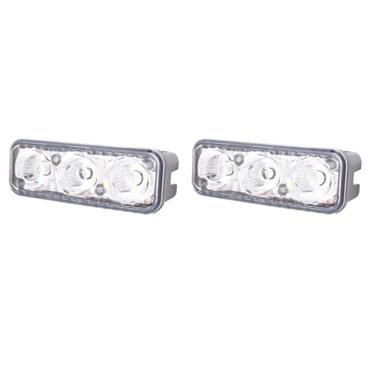 2 PCS MZ 9W 540LM 6500K 3-LED White Light Wired Car Daytime Running Light Fog Lamp, DC12-24V,Light Wire: 15cm - Fog / Driving Lights by PMC Jewellery | Online Shopping South Africa | PMC Jewellery | Buy Now Pay Later Mobicred