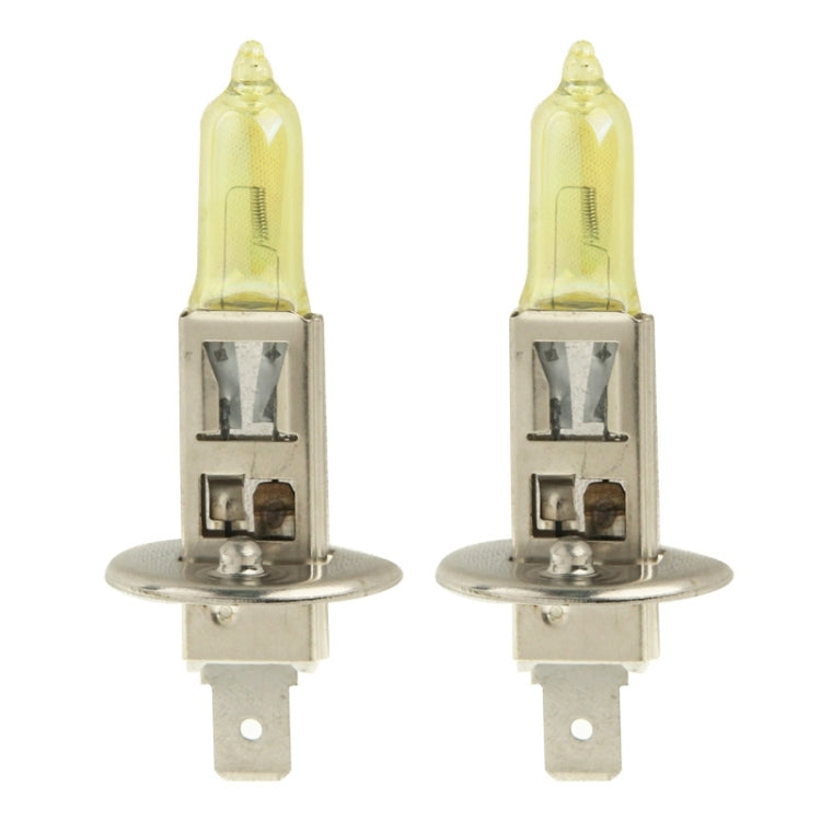 2 X H1 HOD Halogen Bulbs 12V 100W 2400 LM 3500K Yellow Light Headlights - Halogen Lights by PMC Jewellery | Online Shopping South Africa | PMC Jewellery