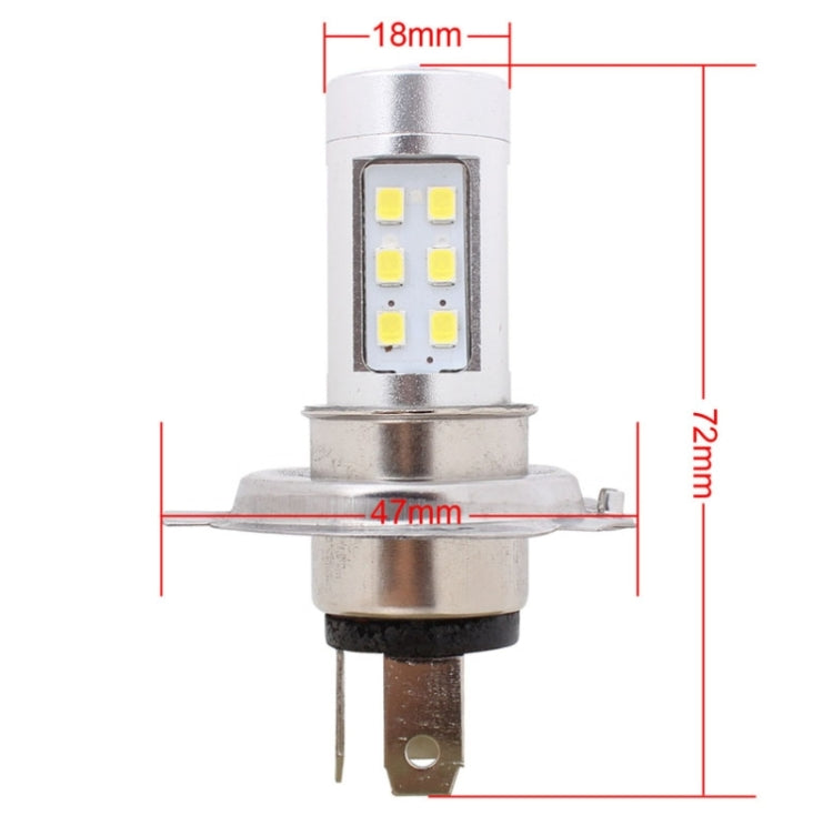 H4 4.2W 630LM White Light 21 LED 2835 SMD Car Headlamp Bulb, Constant Current, DC 12-24V - LED Headlamps by PMC TechLife | Online Shopping South Africa | PMC TechLife | Buy Now Pay Later Mobicred