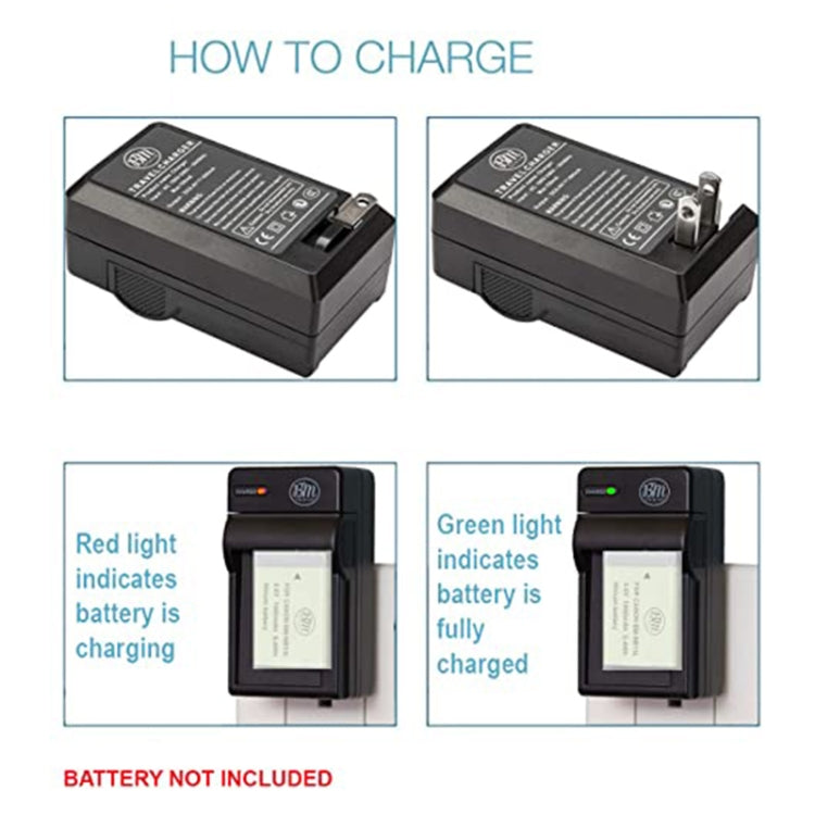 Digital Camera Battery Charger for Panasonic 005E/ BCC 12/ RIC-DB-60(Black) - free shipping - PMC TechLife - Order now!