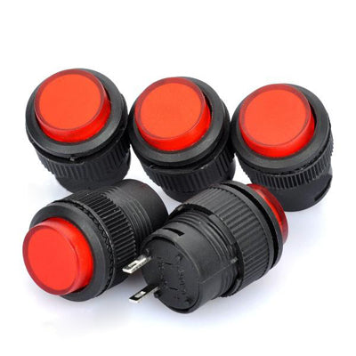 R16-503 Non-Locked 16mm 2-Pin Push Button Switch (5 Pcs in One Package, the Price is for 5 Pcs) - Car Switches by PMC Jewellery | Online Shopping South Africa | PMC Jewellery