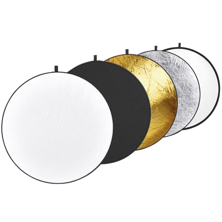 110cm 5 in 1 (Silver / Translucent / Gold / White / Black) Folding Photo Studio Reflector Board - free shipping - PMC TechLife - Order now!