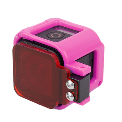 TMC Low-profile Frame Mount with Filter for GoPro HERO5 Session /HERO4 Session /HERO Session(Pink) - Protective Frame by TMC | Online Shopping South Africa | PMC Jewellery | Buy Now Pay Later Mobicred