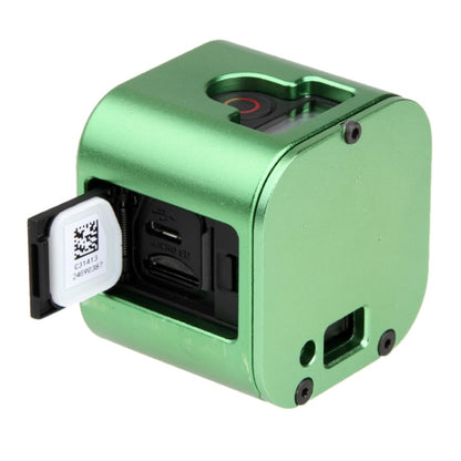 Housing Shell CNC Aluminum Alloy Protective Cage with Insurance Back Cover for GoPro HERO5 Session /HERO4 Session /HERO Session(Green) - Metal Cases by PMC Jewellery | Online Shopping South Africa | PMC Jewellery | Buy Now Pay Later Mobicred