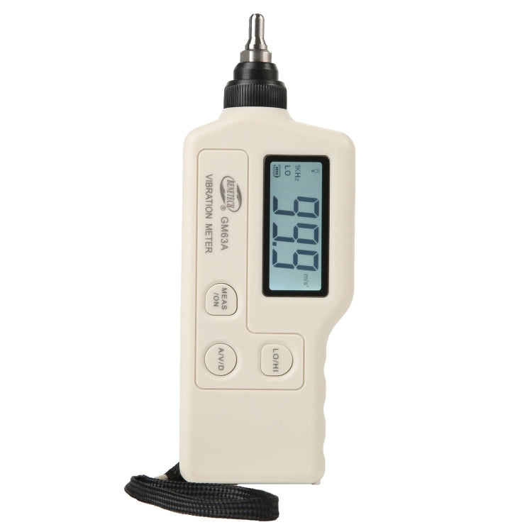 BENETECH GM63A Vibration Meter Digital Tester Vibrometer Analyzer Acceleration Velocity(White) - Other Tester Tool by BENETECH | Online Shopping South Africa | PMC Jewellery | Buy Now Pay Later Mobicred