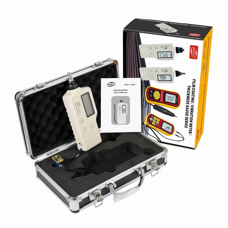 BENETECH GM63A Vibration Meter Digital Tester Vibrometer Analyzer Acceleration Velocity(White) - free shipping - PMC TechLife - Order now!