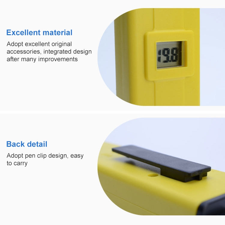 Pen Type PH Meter(Yellow) - PH & Moisture Meter by PMC TechLife | Online Shopping South Africa | PMC TechLife | Buy Now Pay Later Mobicred